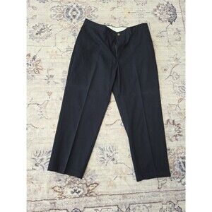 #475 VTG LL Bean Men's Black Double L Chinos 38x29 Classic Fit Khakis Cotton